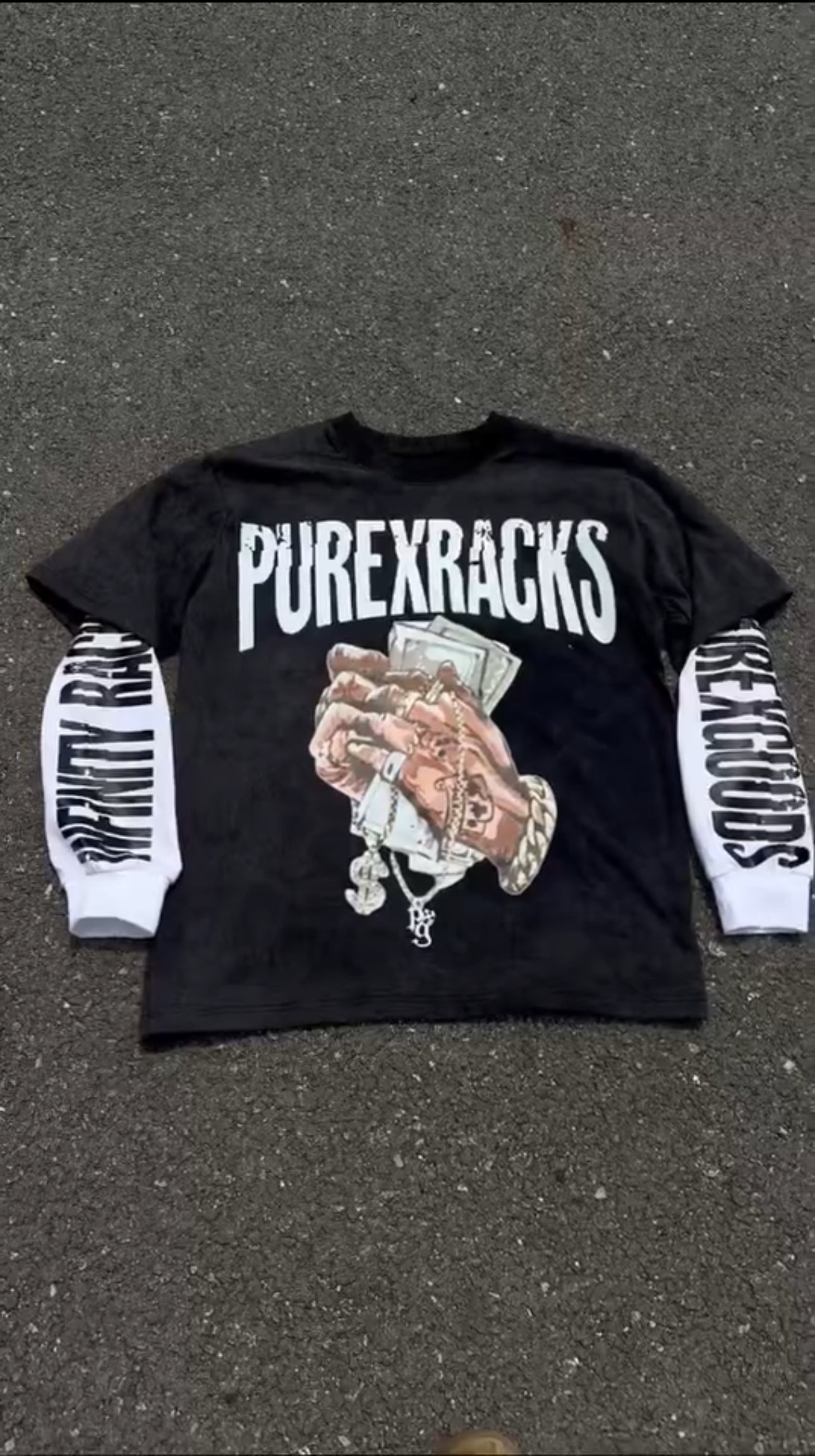 Infinityrackss x PurexGoods “ PureXRacks” Long sleeve Tees