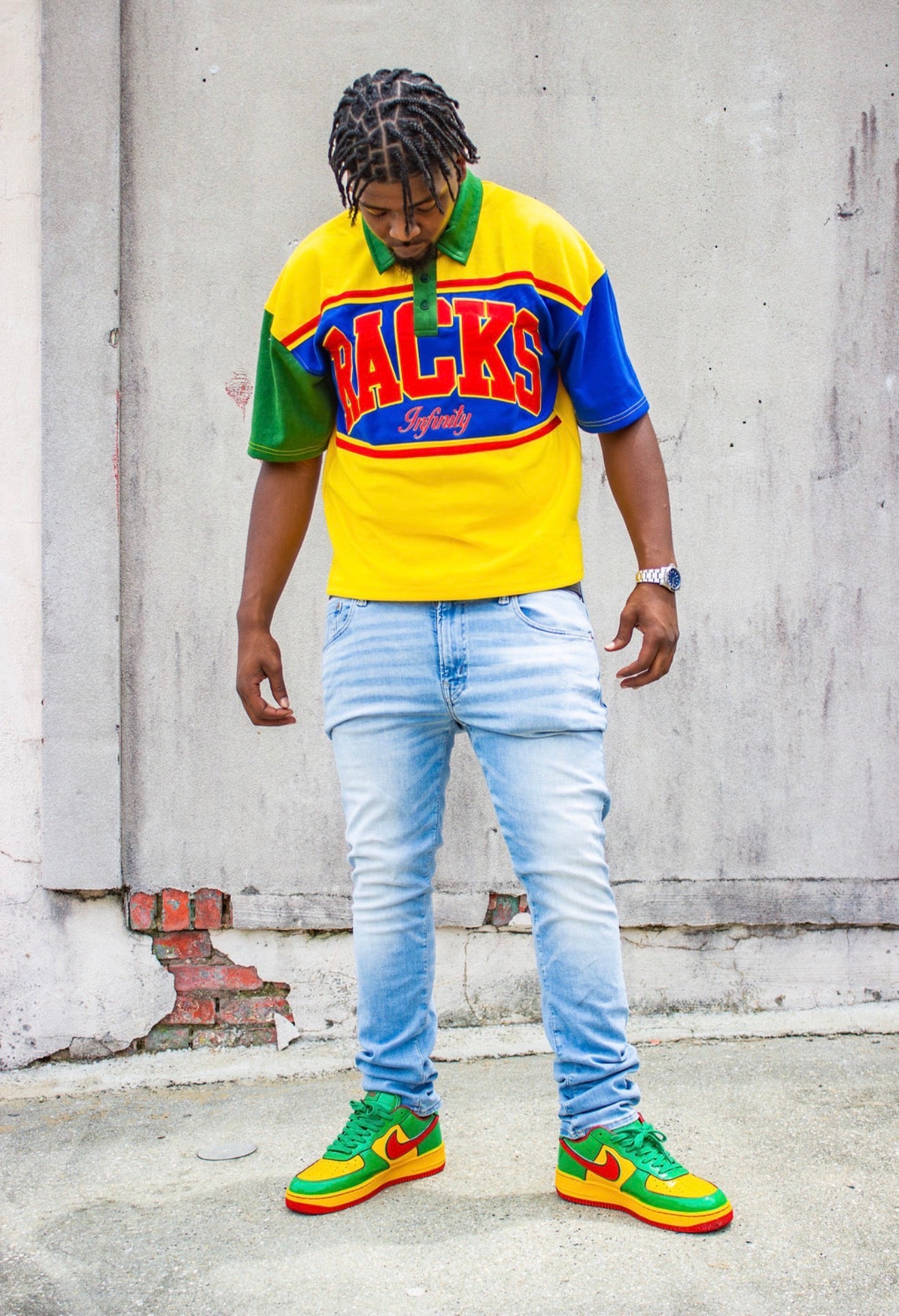 Infinityrackss Summer Rugby Polo Tee (Yellow)