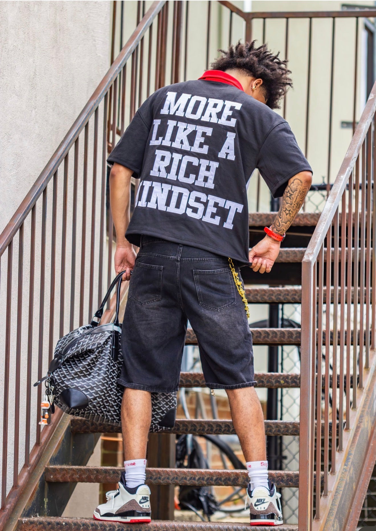 Infinityrackss Summer Rugby Polo Tee (Black)