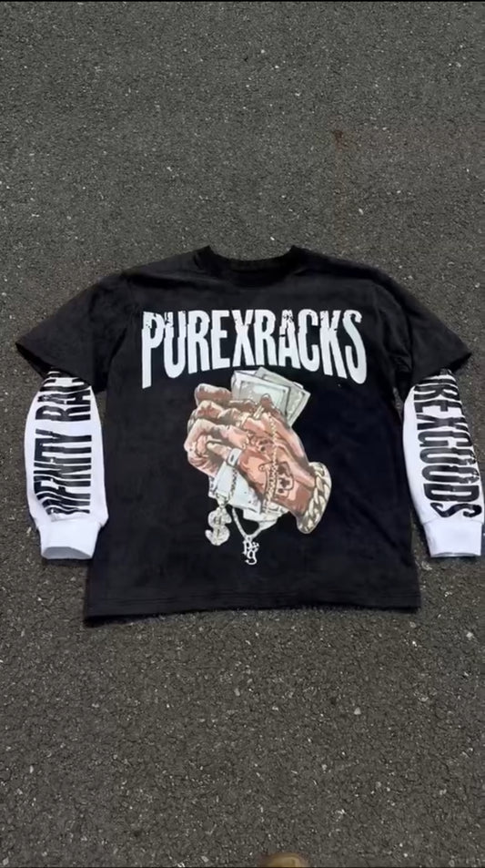 Infinityrackss x PurexGoods “ PureXRacks” Long sleeve Tees