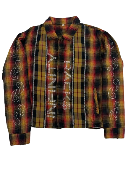 Infinityrackss “ family “ Flannel (Orange)