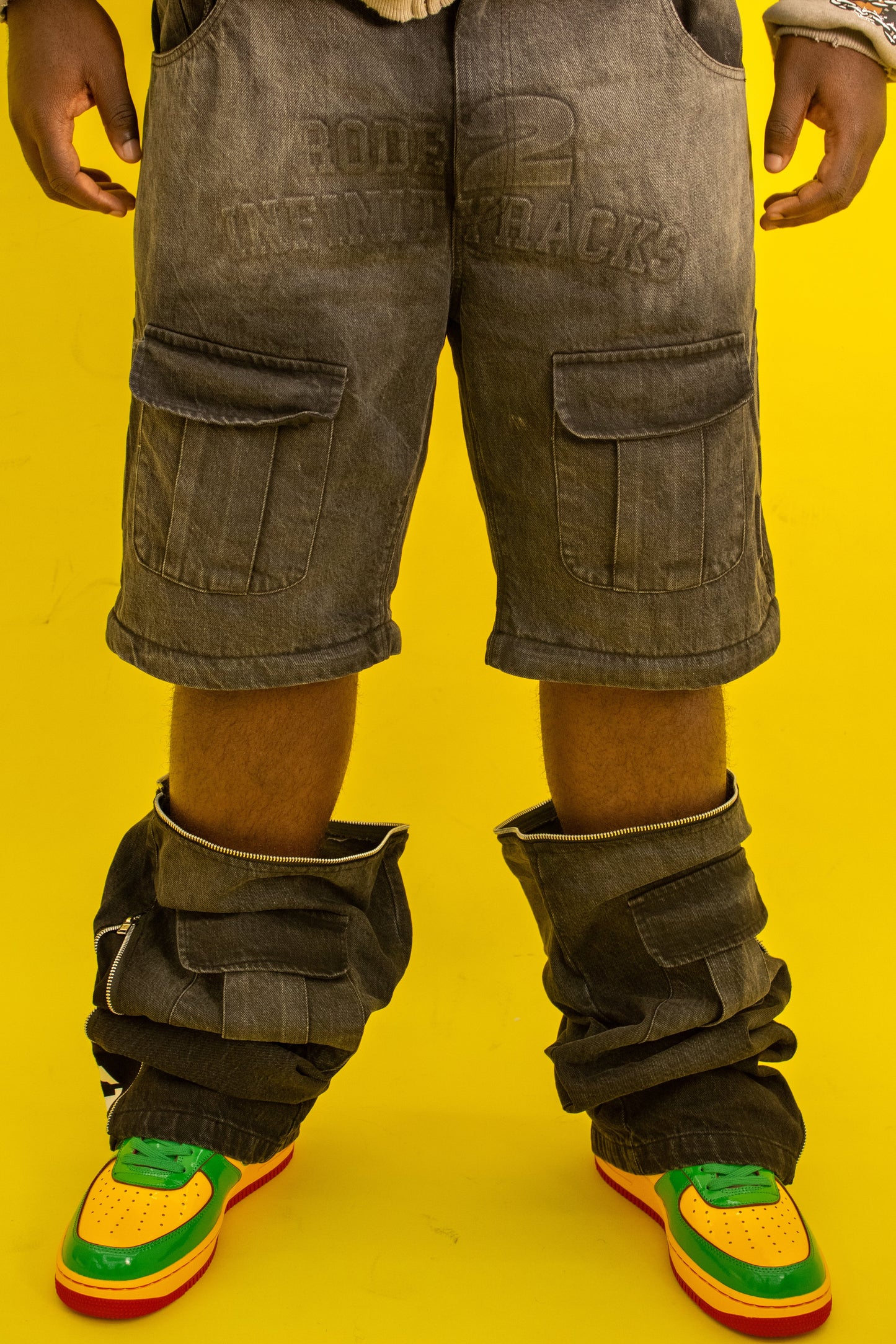 Infinityrackss “ Growth” Convertible Denim Pants/Shorts