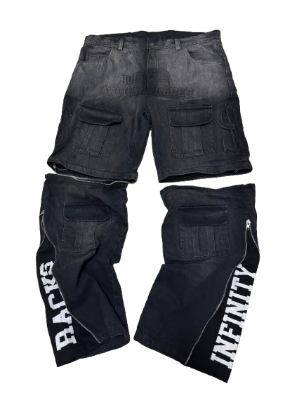 Infinityrackss “ Growth” Convertible Denim Pants/Shorts