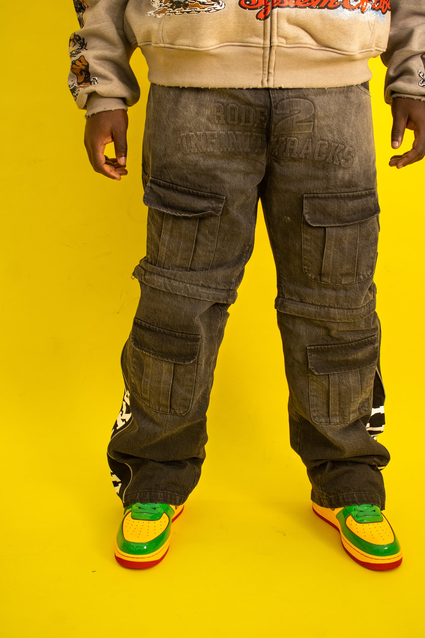 Infinityrackss “ Growth” Convertible Denim Pants/Shorts